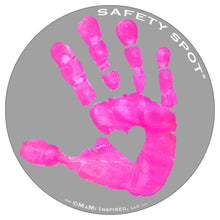 Safety Spot β’ MAGNET - Kids Handprint for Car Parking Lot Safety - Handprint PINK - Safety Spot