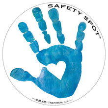 Safety Spot β’ MAGNET - Kids Handprint for Car Parking Lot Safety - Handprint BLUE - Safety Spot