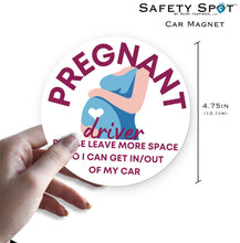 Pregnant Driver Car MAGNET, Please Leave More Room to enter and exit vehicle Warning Sign, Gift for New Mom Driver - Safety Spot
