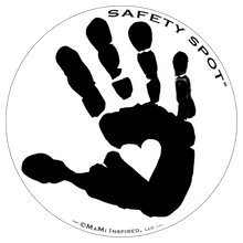 Safety Spot ™ MAGNET - Kids Handprint for Car Parking Safety - BLACK Handprint - Safety Spot