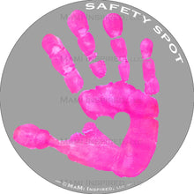Safety Spot β’ MAGNET - Kids Handprint for Car Parking Safety - GRAY Background - Safety Spot