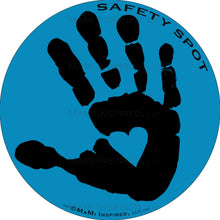 Safety Spot ™ MAGNET - Kids Handprint for Car Parking Safety - BLACK Handprint - Safety Spot