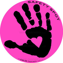 Safety Spot ™ MAGNET - Kids Handprint for Car Parking Safety - BLACK Handprint - Safety Spot