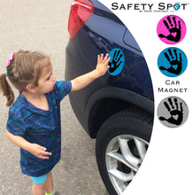 Safety Spot ™ MAGNET - Kids Handprint for Car Parking Safety - BLACK Handprint - Safety Spot