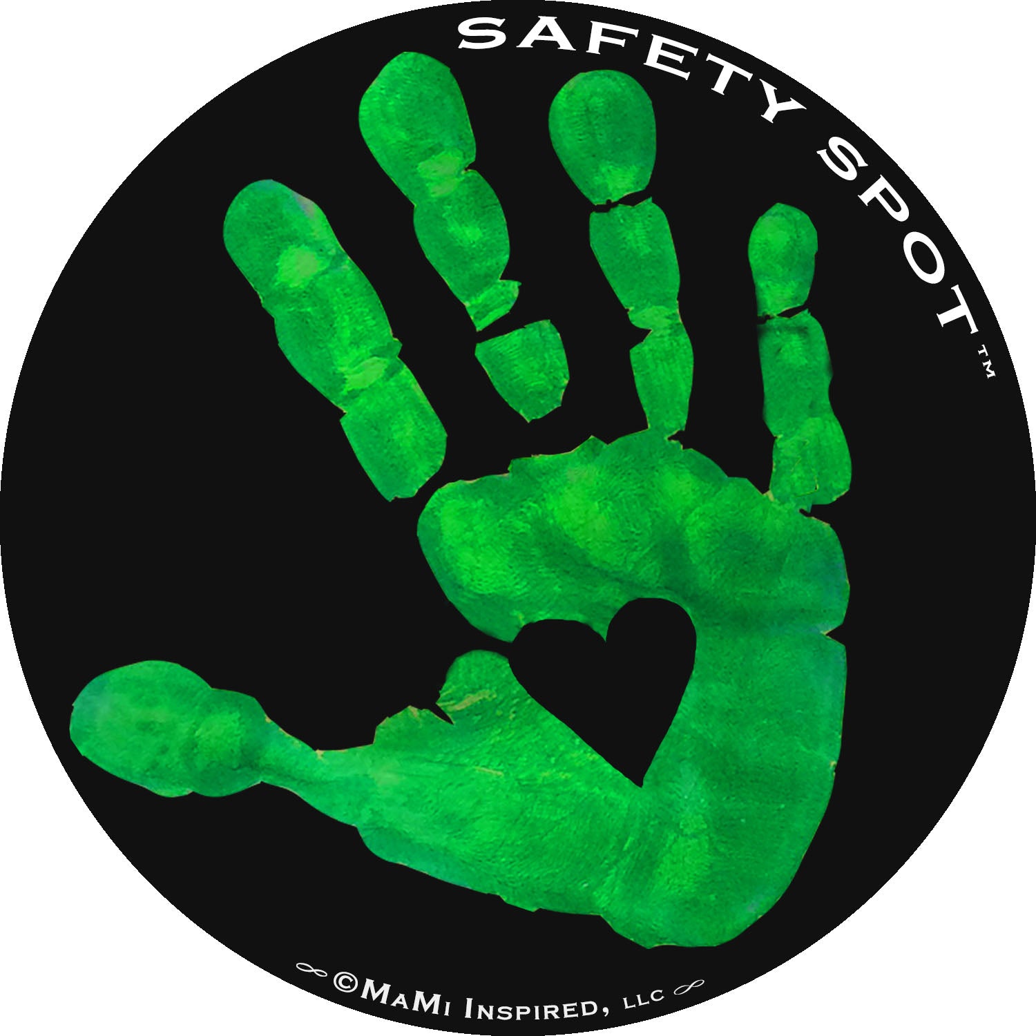 Safety Spot ™ MAGNET - Kids Handprint for Car Parking Lot Safety - BLA