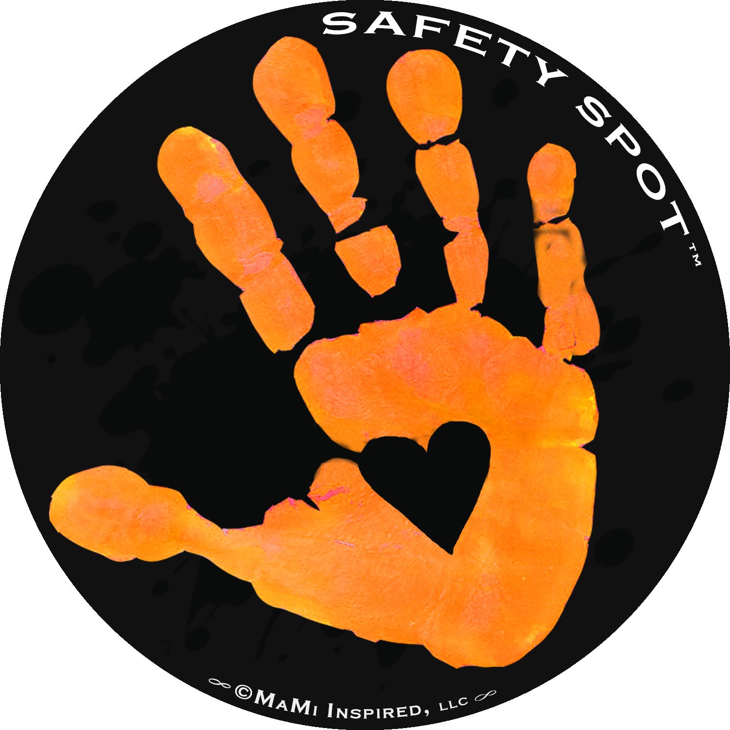 Safety Spot ™ MAGNET - Kids Handprint for Car Parking Lot Safety - BLA