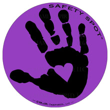 Safety Spot ™ MAGNET - Kids Handprint for Car Parking Safety - BLACK Handprint - Safety Spot